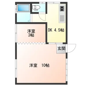 レジデンス霞城【1階】の間取り