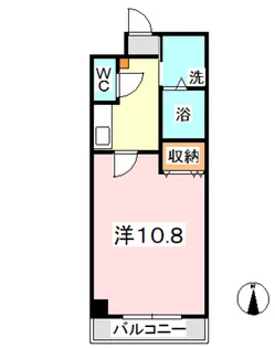 1Kの間取り画像