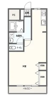 ラルシュ・ドゥ・ノワ【4階】の間取り