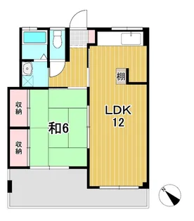 常陽ハイツ【2階】の間取り
