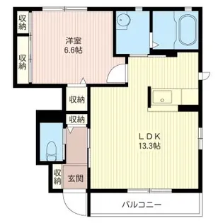 チャームE【1階】の間取り