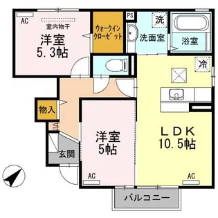 セジュールvery【1階】の間取り