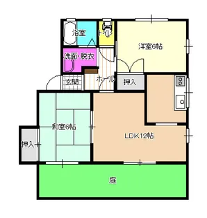 ハーモニータウン中山14号棟【1階】の間取り