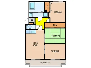 レジデンス池田【4階】の間取り