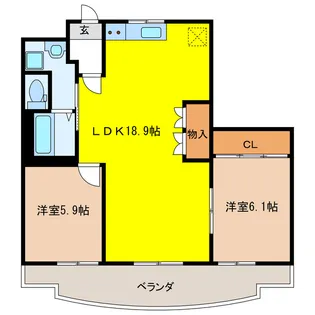 Villa SUZUKA【3階】の間取り