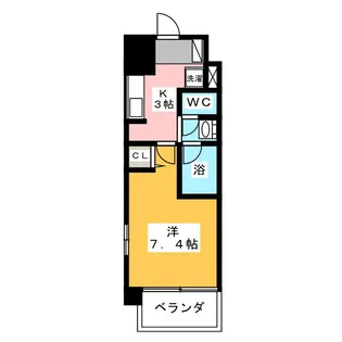 CITY SPIRE 名古屋本陣【11階】の間取り