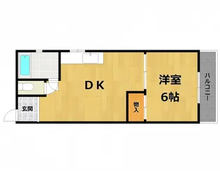 寿コーポ【1階】の間取り