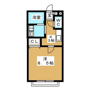 ヒールドムス【2階】の間取り