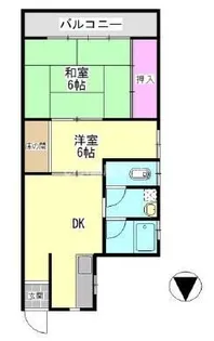 ドルフィン藤塚【1階】の間取り