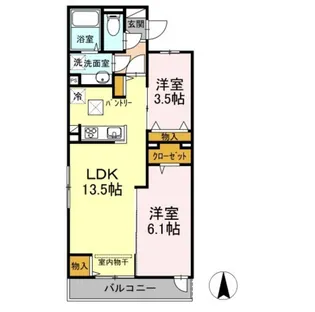 アレグリア【1階】の間取り
