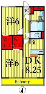 コンフォール瑞江III【2階】の間取り