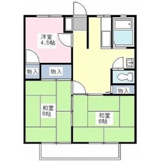 ハイツ・ラ・フォーレ【1階】の間取り