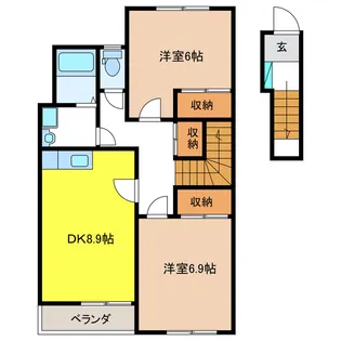 フレグランスさくら【2階】の間取り