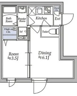 東京都文京区湯島3【マンション】の間取り