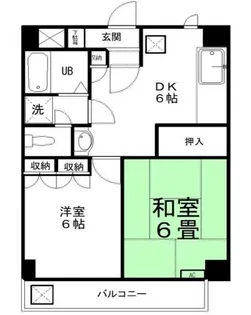 メゾン・ド・レカン【6階】の間取り