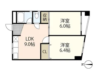 山崎ビル【4階】の間取り