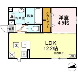RESUA浜田【1階】の間取り