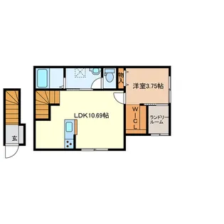 シャロームコートS【2階】の間取り