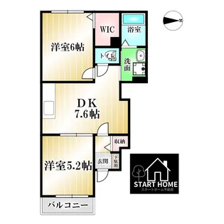 プランタン【1階】の間取り