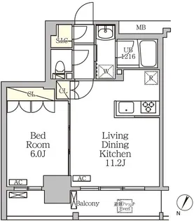 ジオエント白金台【3階】の間取り