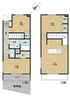 千葉県船橋市西船7【一戸建】の間取り