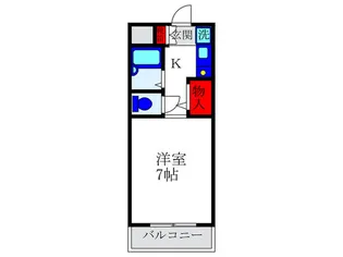 センチュリ-蛍池【2階】の間取り