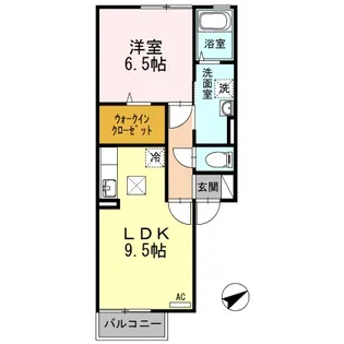 ベルゲホッホ【2階】の間取り