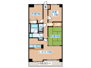 フレア・ヴィバーチェ【5階】の間取り