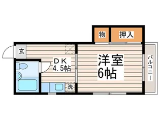グリ-ンハイム【1階】の間取り