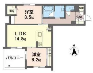 NC STYLE 本山【2階】の間取り