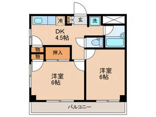 リバービュー羽田【3階】の間取り