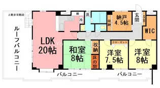 グランドール相模【4階】の間取り