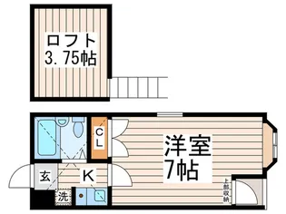 ホワイトローズ【1階】の間取り