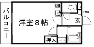 京都府京都市北区紫野東舟岡町【アパート】の間取り