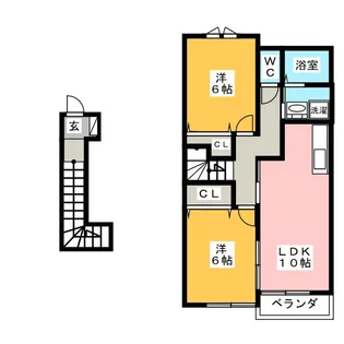 メゾン・ド・セレノ【2階】の間取り