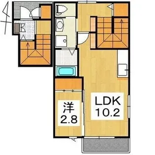 トホム酒蓋公園B【2階】の間取り