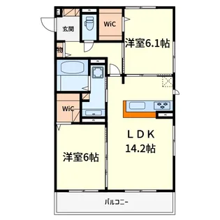 D-ROOM AMA【3階】の間取り