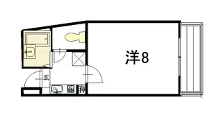 京都府京都市北区紫竹大門町【マンション】の間取り