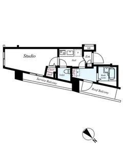 アーバイル文京本駒込【7階】の間取り
