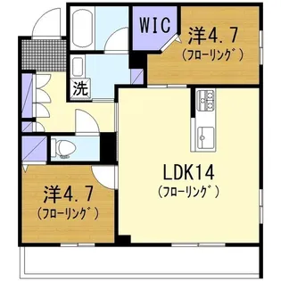 ヴイスタ ルミノーザ イースト【1階】の間取り