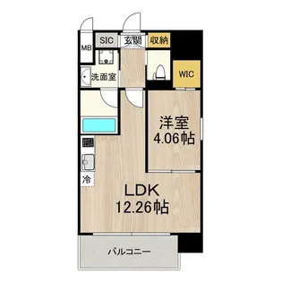 レオングラン本町橋【11階】の間取り