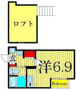 エクセラン東立石【3階】の間取り
