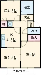 プレジールエリカ【2階】の間取り