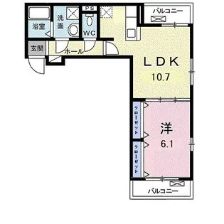 埼玉県さいたま市見沼区深作1【アパート】の間取り