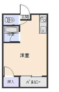 荘野ハイツ【2階】の間取り