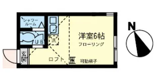 ユナイト 渡田メルビックの杜【2階】の間取り