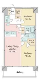 東京都荒川区南千住3【マンション】の間取り