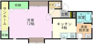 たんぽぽコーポ高松B【1階】の間取り