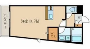 レジデンスサルバトーレ【1階】の間取り