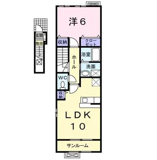 パレス・シュティルB【2階】の間取り